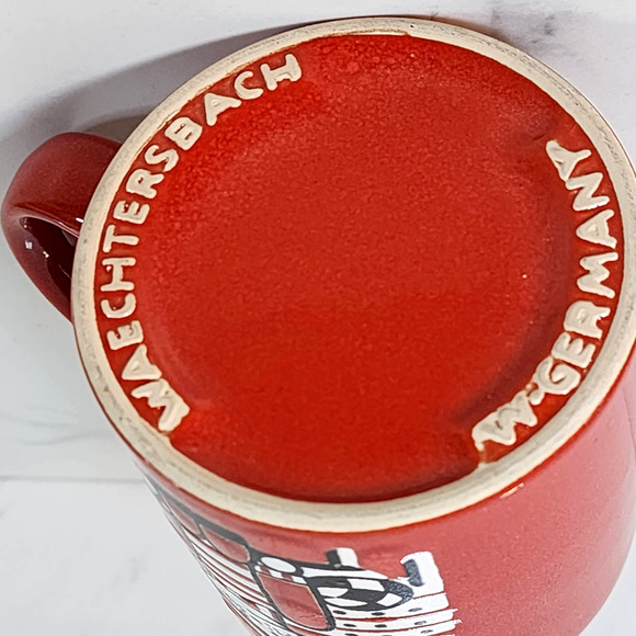 Vintage West Germany Waechtersbach Coffee Mug Rag Doll Boy on Bench Tea Cup - Picture 4 of 6